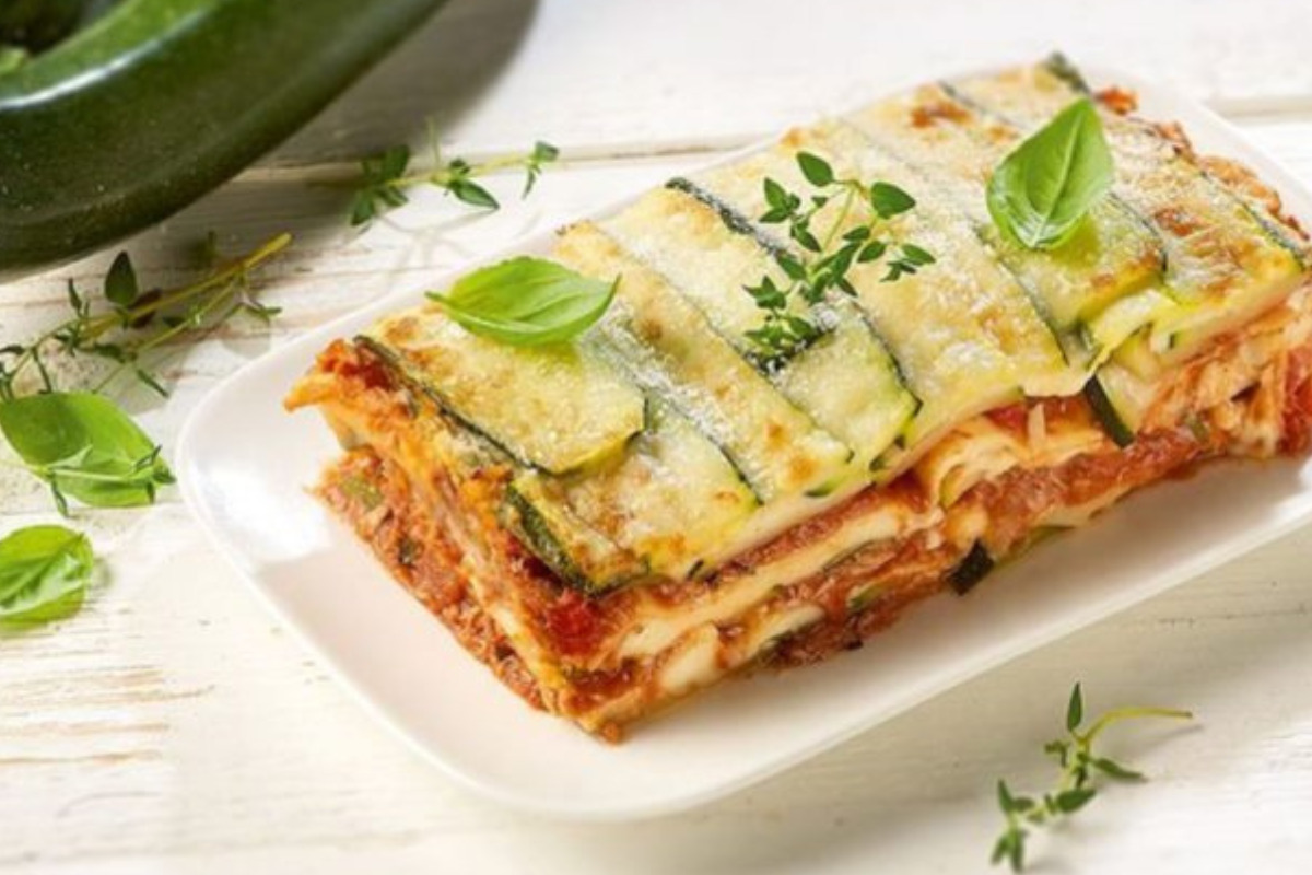 Uma Delícia Nutritiva Lasanha de Abobrinha e Ricota Vegana