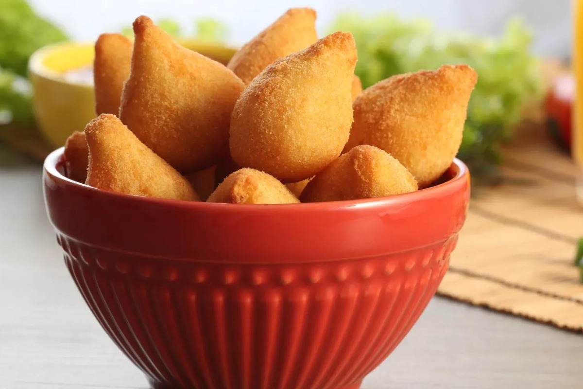 Coxinha de Frango com Whey Protein
